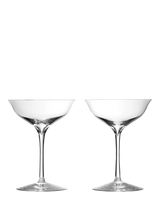 John Lewis Waterford Elegance Champagne Coupe Glasses 230ml Set of 2 Clear- Buy online at McGrocer