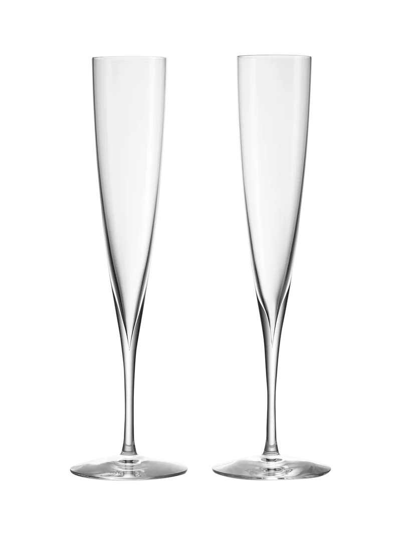 Waterford crystal champagne trumpets 170ml set of 2 (British brand)