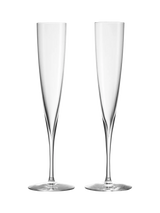John Lewis Waterford Elegance Glass Champagne Trumpets, Set of 2, 170ml- Buy online at McGrocer