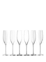 John Lewis Waterford Elegance Champagne Crystal Glasses, 242ml, Set of 6- Buy online at McGrocer