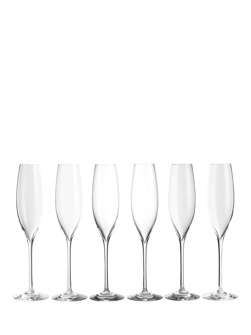 Waterford crystal champagne glasses set of 6 242ml (British brand)