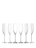 Waterford crystal champagne glasses set of 6 242ml (British brand)