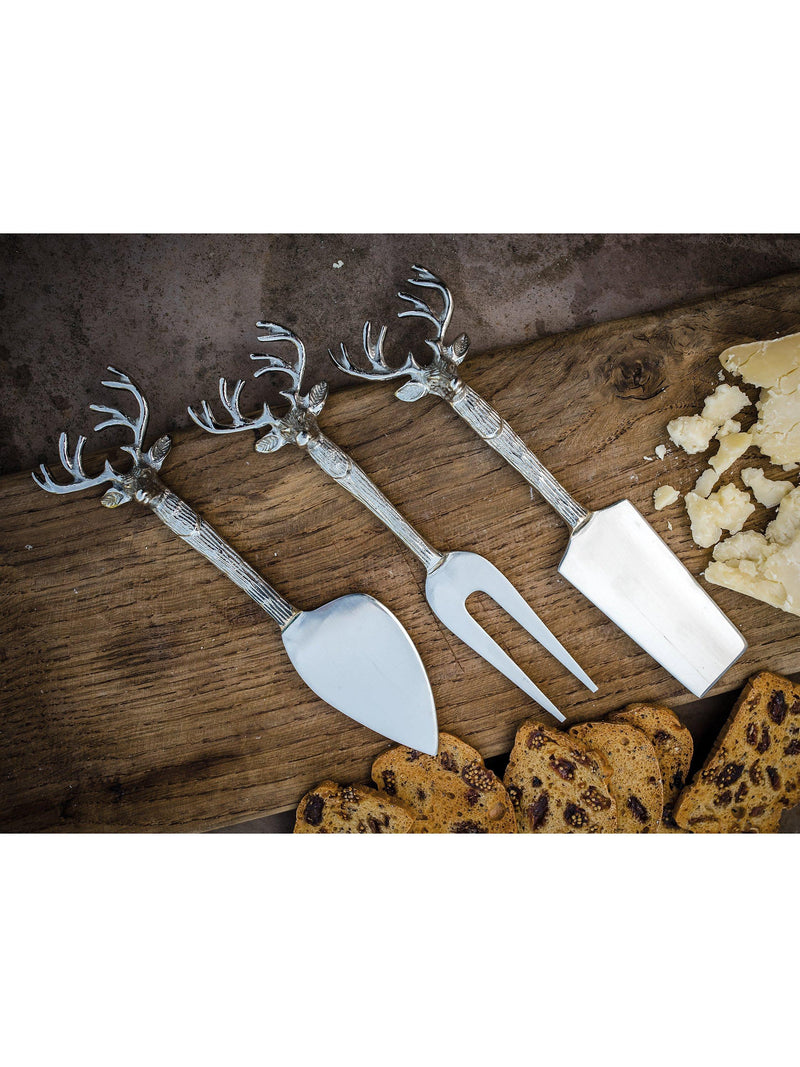 Culinary Concepts stag cheese knives 3 piece set - British product