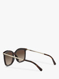 Michael Kors Zermatt square sunglasses gradient lens, UK version