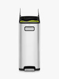 EKO Ecofly 40L recycling bin brushed stainless steel, imported from the UK