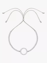 John Lewis Estella Bartlett Cubic Zirconia Circle Friendship Bracelet Silver Jewellery- Buy online at McGrocer