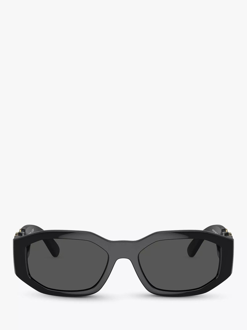 Versace square sunglasses in black/grey - British product