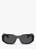 Versace square sunglasses in black/grey - British product