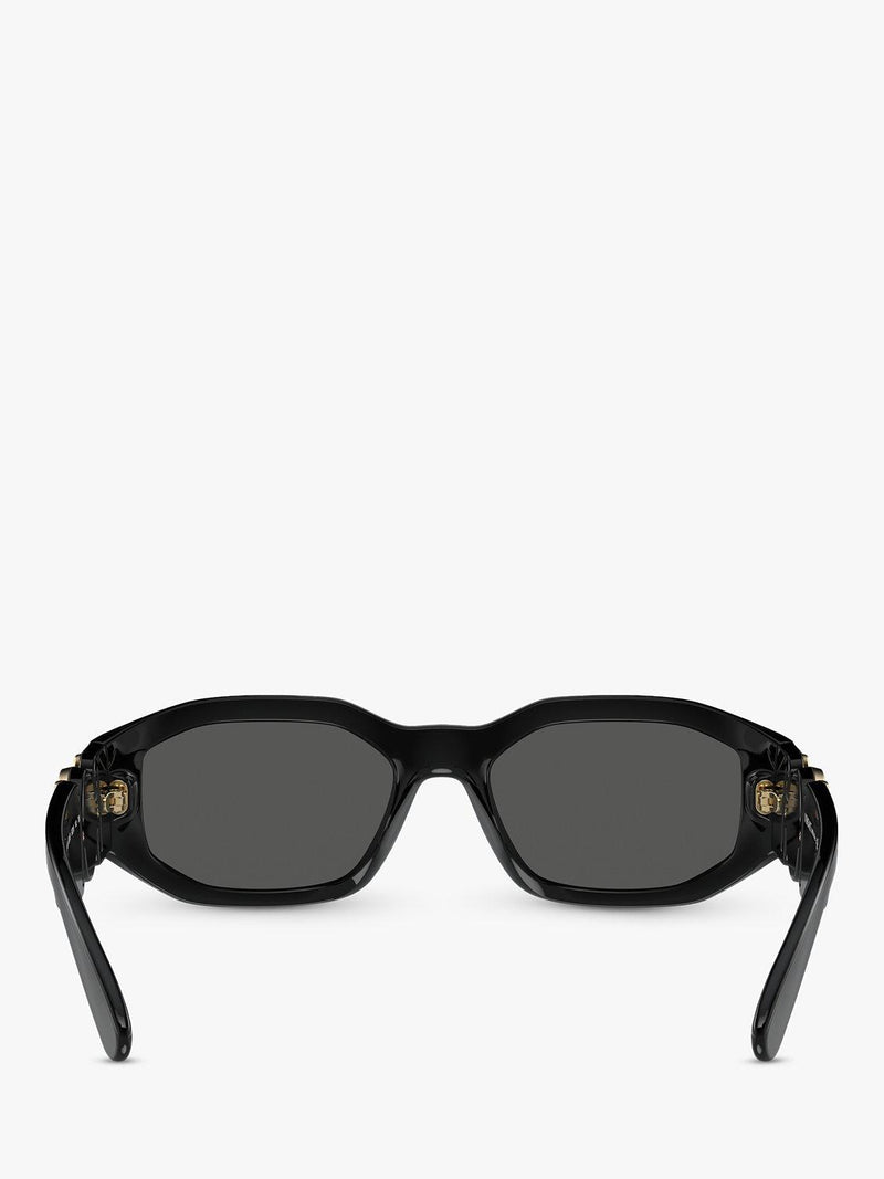 Versace square sunglasses in black/grey - British product