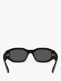 Versace square sunglasses in black/grey - British product