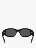 Versace square sunglasses in black/grey - British product