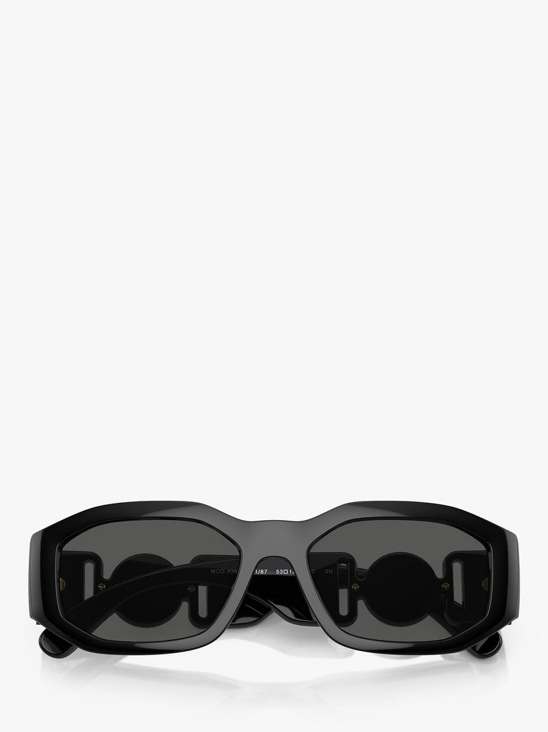 Versace square sunglasses in black/grey - British product