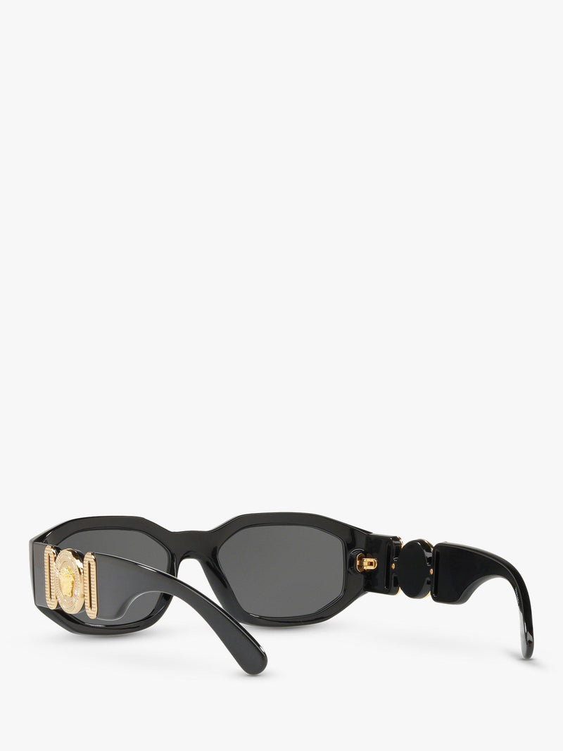 Versace square sunglasses in black/grey - British product