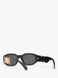 Versace square sunglasses in black/grey - British product