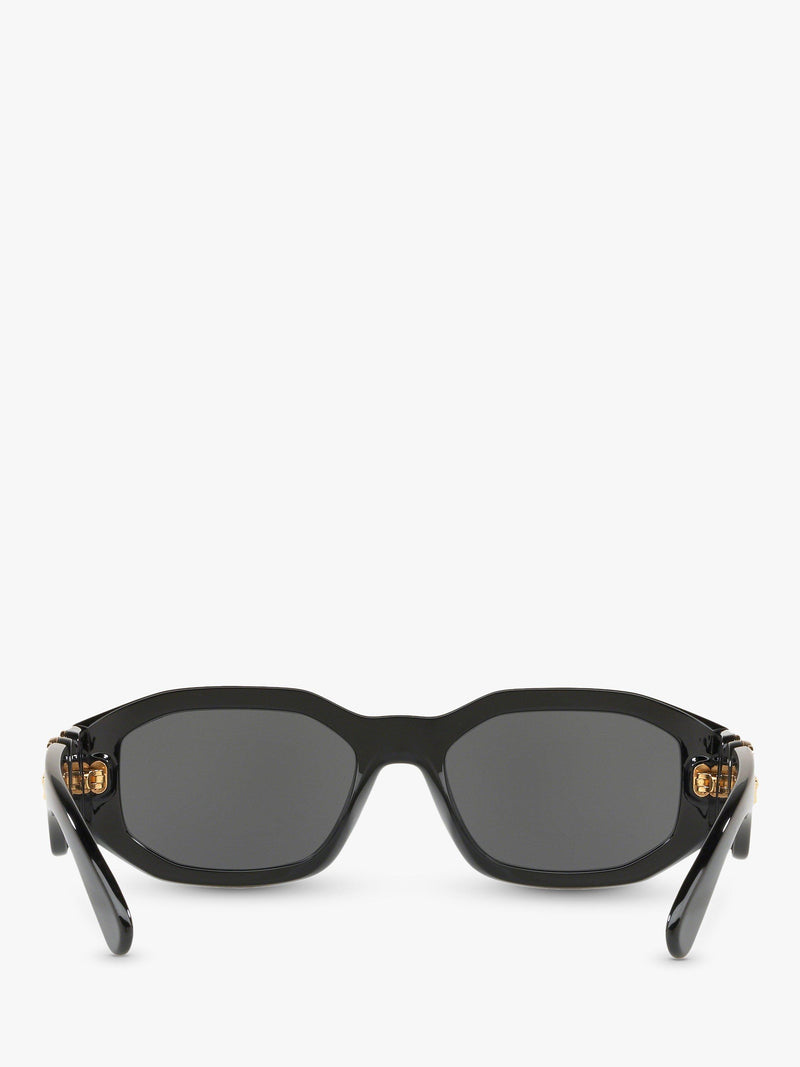 Versace square sunglasses in black/grey - British product