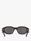 Versace square sunglasses in black/grey - British product