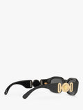 Versace square sunglasses in black/grey - British product