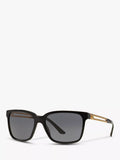 Versace square sunglasses black frame grey lenses 59mm, imported from the UK