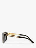 Versace square sunglasses black frame grey lenses 59mm, imported from the UK