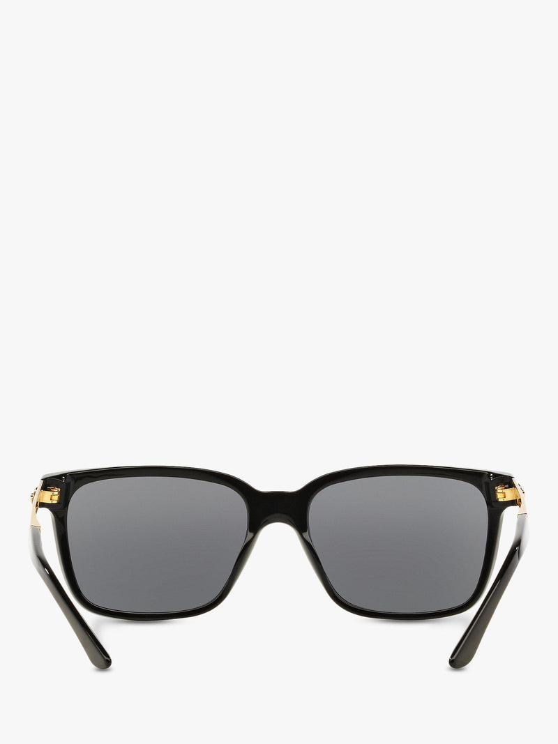 Versace square sunglasses black frame grey lenses 59mm, imported from the UK