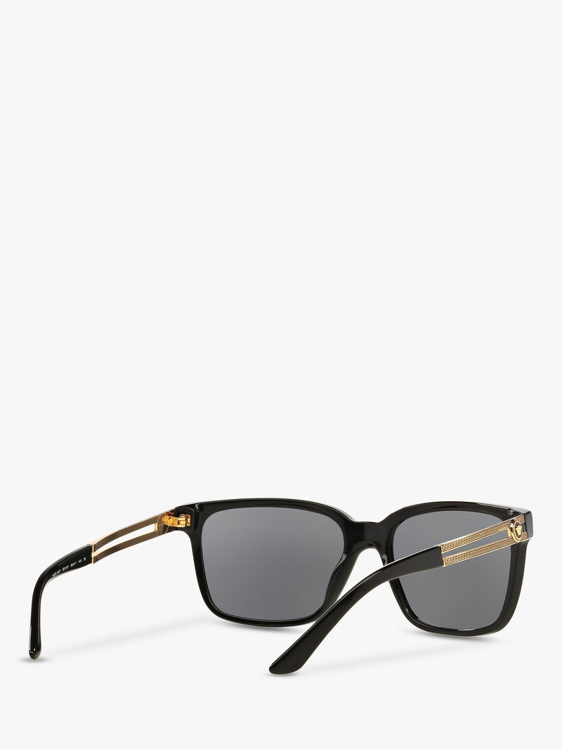 Versace square sunglasses black frame grey lenses 59mm, imported from the UK