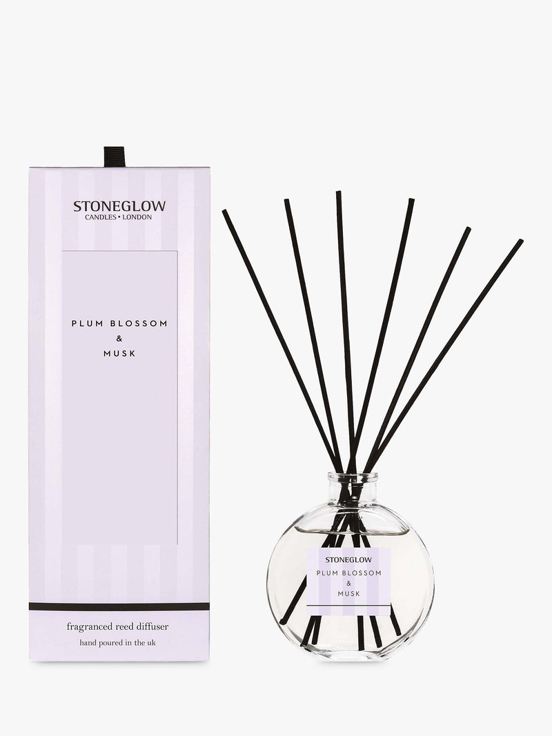 Stoneglow Plum Blossom & Musk reed diffuser 120ml (British brand)