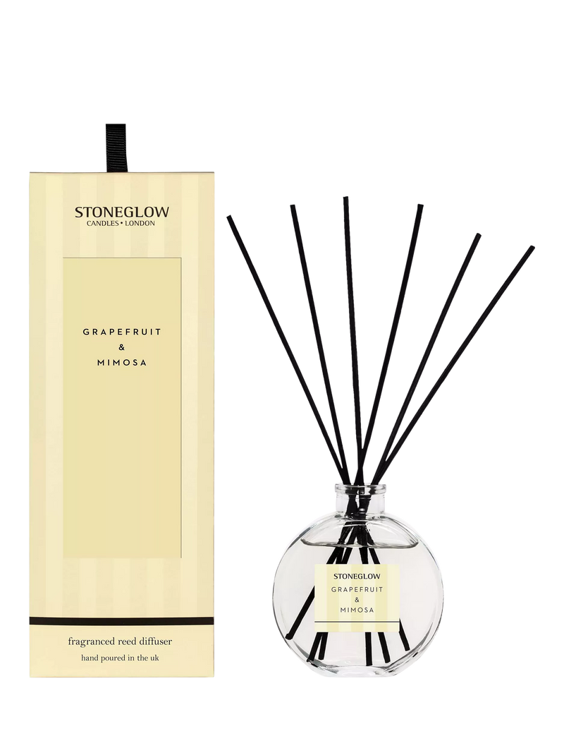 Stoneglow Grapefruit & Mimosa reed diffuser 120ml (British brand)