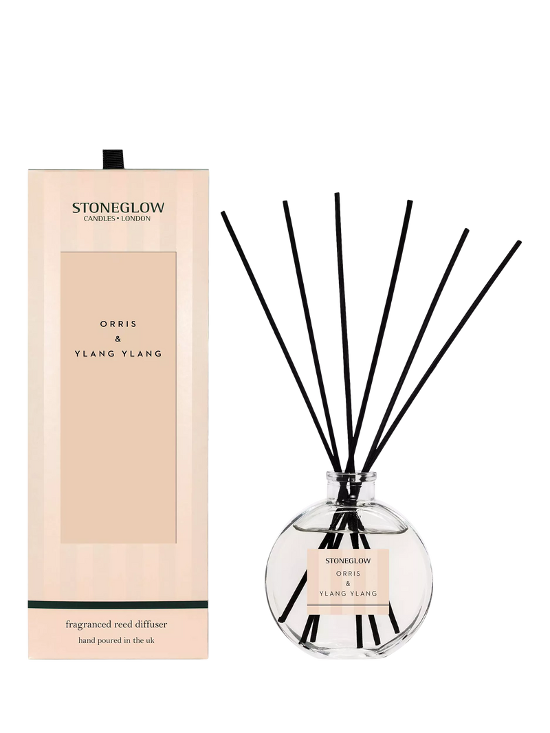 Stoneglow Orris & Ylang Ylang reed diffuser 120ml, imported from the UK