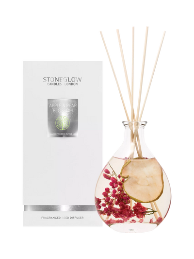 John Lewis Stoneglow Natures Gift Apple & Pear Blossom Reed Diffuser 180ml- Buy online at McGrocer