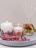 Stoneglow Pink Pepper Flowers scented gel candle 160g (British brand)