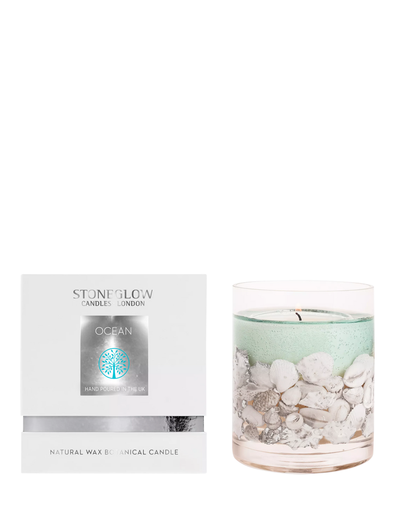 Stoneglow ocean gel candle 160g, imported from the UK