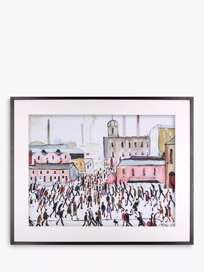 John Lewis LS Lowry framed print Going To Work (British brand)