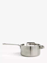 John Lewis John Lewis 5-Ply Thermacore Stainless Steel Saucepan with Lid & Helper Handle, 20cm- Buy online at McGrocer