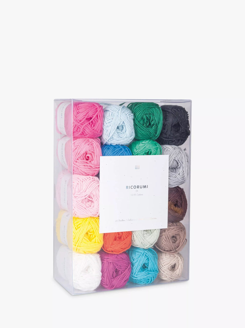 Rico Design Ricorumi DK yarn pack 20 multi balls (British brand)