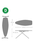 Brabantia Titan ironing board L135 x W45cm (British brand)