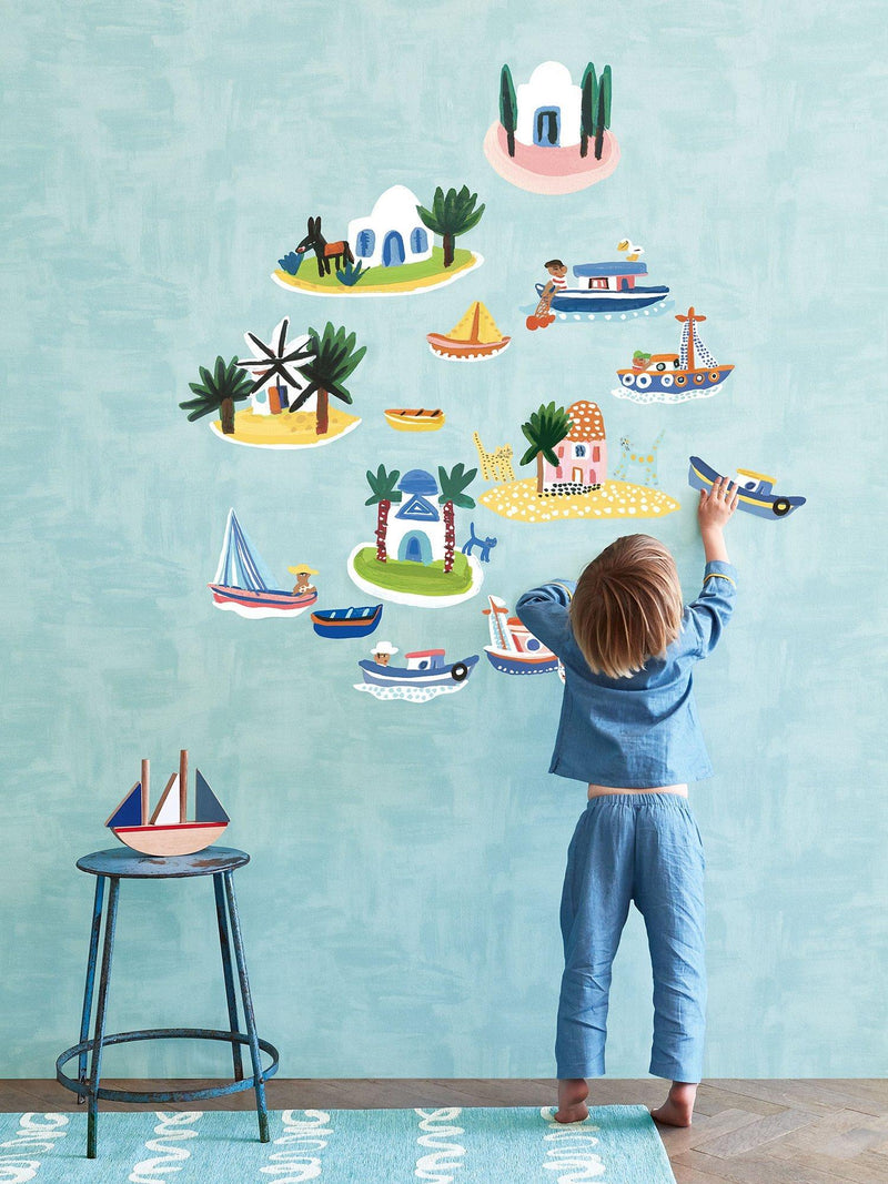 Villa Nova Island Hopping wall stickers, imported from the UK