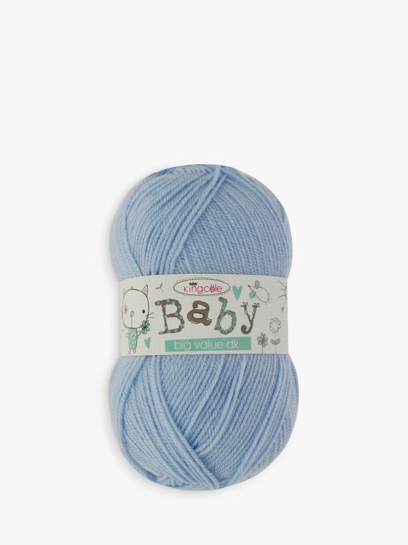 Super-Soft Acrylic DK Yarn for Baby, 100g, Sky Blue