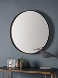 Gallery Direct round mirror bronze finish 84cm - British product