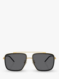 Dolce & Gabbana men's polarised square sunglasses 57mm (British brand)