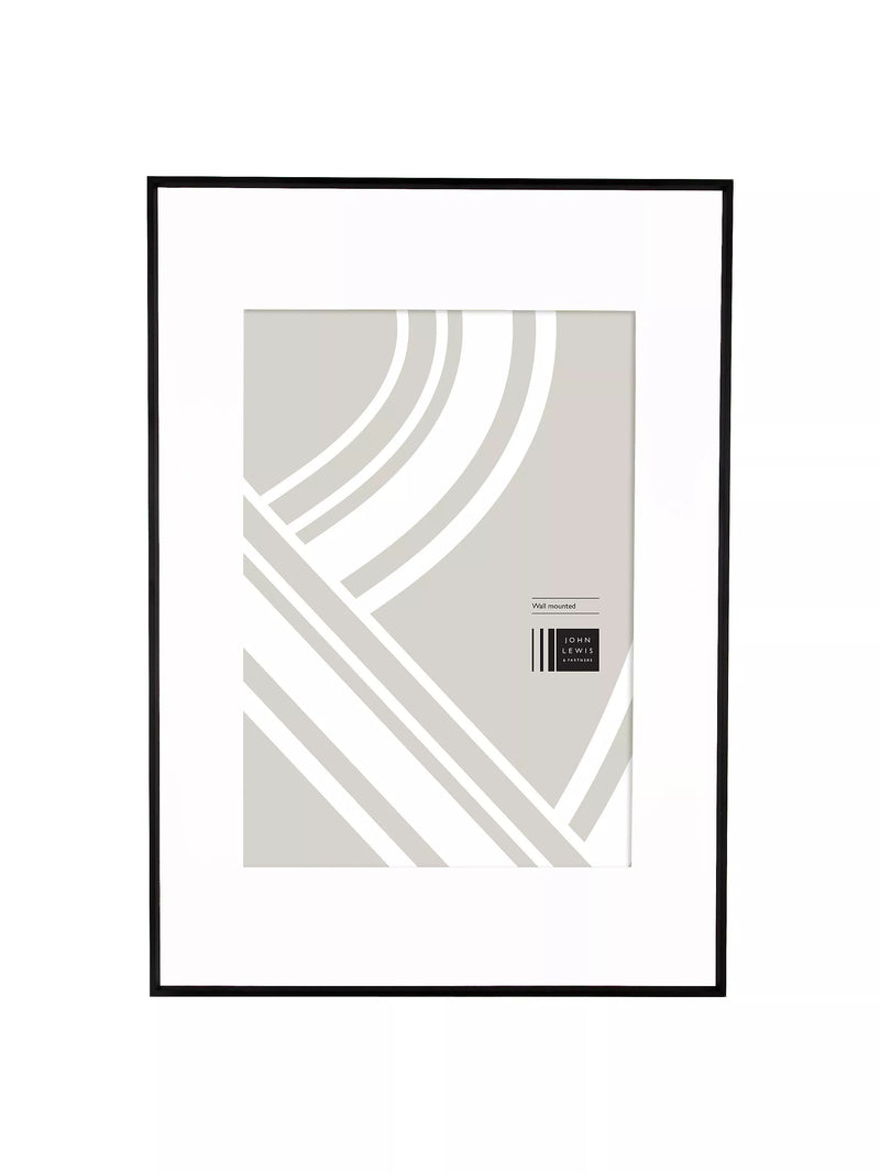 John Lewis aluminium/acrylic photo frame A1/A2 with mount, UK version