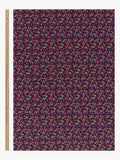 Oddies Textiles strawberry print cotton fabric navy, UK version