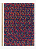 Oddies Textiles strawberry print cotton fabric navy, UK version