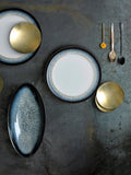 Denby Halo dinner plate 28cm black/multi - British product