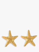 John Lewis Alex Monroe Starfish Stud Earrings Gold- Buy online at McGrocer