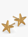 Alex Monroe starfish stud earrings gold - British product