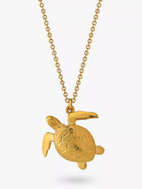 John Lewis Alex Monroe Sea Turtle Pendant Necklace Gold- Buy online at McGrocer