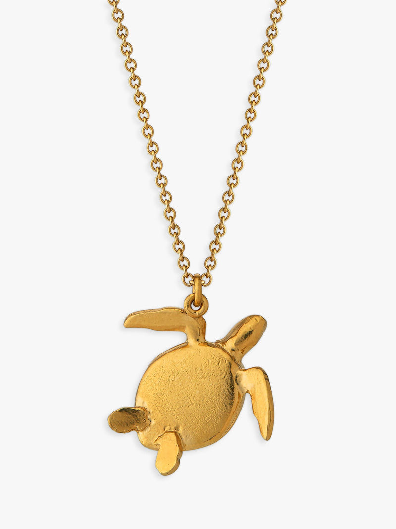 Alex Monroe sea turtle pendant necklace 41cm, UK version