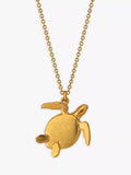 Alex Monroe sea turtle pendant necklace 41cm, UK version