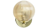 Argos Habitat Globe Ribbed Glass Metal Wall Light Champagne- Buy online at McGrocer