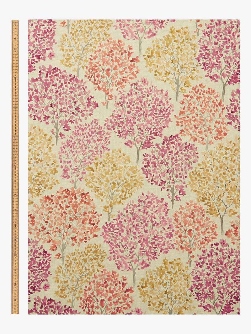 John Lewis Leckford Trees furnishing fabric autumn design 142cm (British brand)
